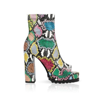 WETKISS Kích Thước Lớn US15/46 Thời Trang Phụ Nữ Tùy Chỉnh Mùa Thu Giày Cao Nền Tảng Khởi Động Sexy <span class=keywords><strong>Peep</strong></span> <span class=keywords><strong>Toe</strong></span> Boots Leopard Mắt Cá Chân Khởi Động Bán Buôn - Product Image 1