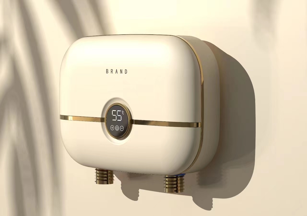 壁掛け式シャワーヘッド給湯器 1500W 電気瞬間湯沸かし器 屋外・家庭用 