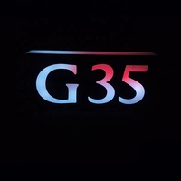 Meilleur logo de voiture personnalisable pour G 35, emblème lumineux