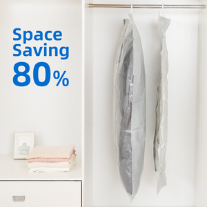スペース節約クローゼット寝具セット用空気真空吊り収納バッグ再利用可能 - Product Image 3