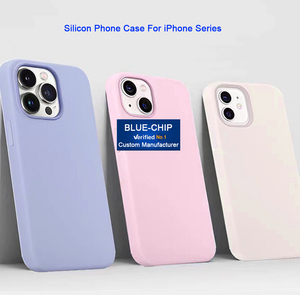 2025 custodia per telefono in silicone <span class=keywords><strong>viola</strong></span> di lusso con Design semplice per <span class=keywords><strong>iPhone</strong></span> 16 <span class=keywords><strong>Pro</strong></span> <span class=keywords><strong>Max</strong></span> personalizzata per telefono cellulare - Product Image 1
