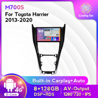 MEKEDE 10 pouces 360 caméra android lecteur DVD de voiture pour Toyota Harrier 2013-2020 double din voiture stéréo 4G LTE écran qled