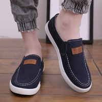 Chaussures en toile rétro pour homme, chaussures décontractées élégantes pour homme, chaussures tendance, chaussures absorbant les chocs, résistantes à l'usure, antidérapantes, chaussures de massage