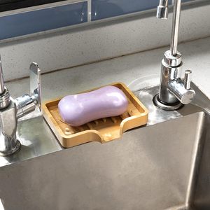 卸売 天然エコフレンドリー ブラック 長方形 キッチン 旅行 シャワー乾燥用 木製石鹸置きボックス トレイホルダー 浴槽用 - Product Image 4