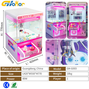 놀이 공원 실내 동전 작동 미니 클로 기계 미니 크레인 자동 판매기 장난감 크레인 기계 - Product Image 3