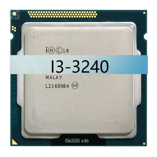 Wholesale Used I3-3240 CPU for Tel 3rd Gen Professional Desktop Gaming PC Parts Refurbished Tray Package 2-core 3.4GHz 64-bit