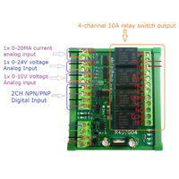 Modul Relay Multifungsi Eletechsup R4D7G04 4DO 2DI 3AI RS485 Modbus RTU PLC IO Expand 4-20MA 0-10V Tegangan