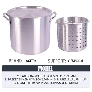 Olla para Cangrejos, Ollas Grandes para Cocinar, Ollas para Caldo, Olla <span class=keywords><strong>de</strong></span> Cocina <span class=keywords><strong>de</strong></span> Aluminio <span class=keywords><strong>de</strong></span> Tamaño Industrial, Olla para Cangrejos <span class=keywords><strong>de</strong></span> Metal, Equipo <span class=keywords><strong>de</strong></span> Pesca al Aire Libre - Product Image 1