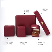 Boîte à bijoux de luxe en cuir PU Yantong YTJ-019 avec logo personnalisable, emballage cadeau pour bagues, colliers, bracelets