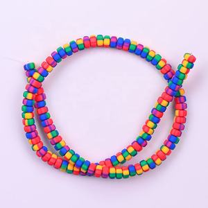Xinyi, venta al por mayor, cuentas <span class=keywords><strong>de</strong></span> arcilla polimérica en forma <span class=keywords><strong>de</strong></span> rueda <span class=keywords><strong>de</strong></span> 7x3,5mm, cuentas <span class=keywords><strong>de</strong></span> <span class=keywords><strong>playa</strong></span> coloridas <span class=keywords><strong>de</strong></span> verano, cuentas sueltas para la fabricación <span class=keywords><strong>de</strong></span> joyas - Product Image 2