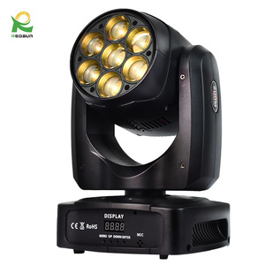 Redsun 7*25W Rgbw Led Stage Light Luzes <span class=keywords><strong>De</strong></span> Palco Pour Disco Party Club Bar Rgbw Zoom Moving Head Lights - Product Image 1