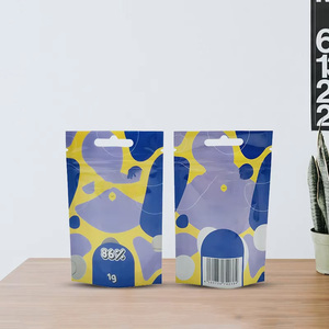 Custom Low MOQ Plastic Mylar 3.5g Baggies Aluminum Foil <b>Zip</b> Lock Stand up Herb Smell Proof Pouch Zipper Mylar Packaging <b>Bags</b> - Product Image 1