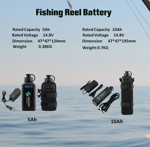 시마노와 다와이를위한 고성능 바다 낚시 14.8V 5ah 10ah 전기 낚시 릴 배터리 - Product Image 4
