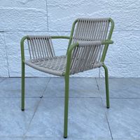 Ensemble de mobilier d'extérieur moderne et simple en aluminium, trois pièces, chaise, table de loisirs pour cour, jardin, hôtel, terrasse - Imperméable