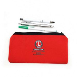 Sac à crayons scolaire en néoprène personnalisé avec logo imprimé, design imperméable, vente en gros - Product Image 2