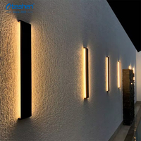 Applique murale LED moderne en aluminium pour extérieur, éclairage décoratif mural haut/bas pour couloirs