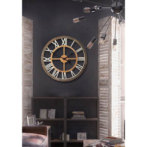 Reloj de Pared Europeo Moderno con Diseño de <span class=keywords><strong>Mapa</strong></span> Creativo, Reloj de Pared Grande de Madera Artesanal, Reloj de Pared Contemporáneo para Colgar - Product Image 2