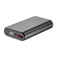 PD30W ukuran kecil pengisian daya Cepat Power Bank paduan aluminium powerbank 10000mAh pengisi daya portabel Aksesori Tablet Universal