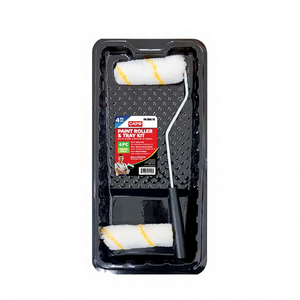 Juego de 4 Rodillos de Pintura Industriales de 4 Pulgadas para Bricolaje, Incluye 1 Bandeja de Pintura, 2 Cubiertas de Rodillo Acrílicas, Espuma OEM de Poliéster PB-364-T4 - Product Image 1