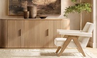 Mobilier de chambre à coucher d'intérieur léger et luxueux Commode en bois à 6 tiroirs avec table de chevet en bois de style design français avec fonction de rangement