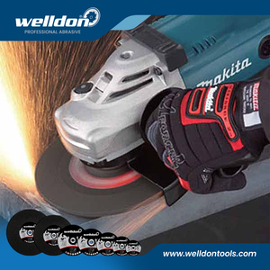 Disco de cambio rápido Welldon de 4 pulgadas, Mini mandril de <span class=keywords><strong>esmeril</strong></span> <span class=keywords><strong>pequeño</strong></span>, rueda de aleta de pulido de cerámica de óxido de aluminio, disco de aleta, rueda de molienda - Product Image 6