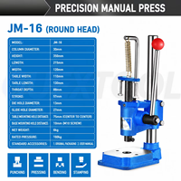Presse manuelle de précision JM-16 à levier, pour poinçonnage, rivetage, estampage et pliage, avec têtes carrées et rondes