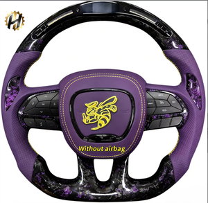 <span class=keywords><strong>Hz</strong></span> คาร์บอนไฟเบอร์ปลอมอัพเกรด & พวงมาลัยหนังสำหรับ Dodge Challenger (2006-2019) พร้อมไฟ LED-สไตล์สปอร์ต - Product Image 1