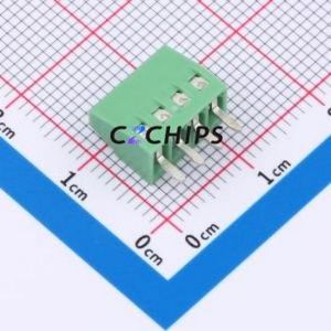 1725672 Screw Terminal Block Through hole Component (THT),P=2.54mm Connector 1x4P 2.54mm Green Through Hole - Product Image 2