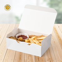 OOLIMA Compostable Paper French Fries Box for Parties, Events, and Takeout Cup Paper Box