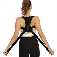 Correcteur de posture, redresseur de dos, ceinture de posture réglable, soutien ergonomique du dos, design respirant et invisible, polyester et nylon