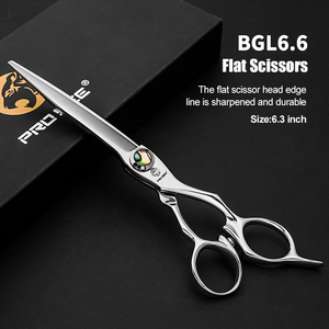 CNC Premium ATS314 çelik makas profesyonel 6.3 inç daha uzun makaslar v-diş inceltme makas kiti Barberia güzellik araçları - Product Image 4