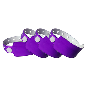 High Quality Waterproof Square Event Party Festival Logo Text Writing Mock Artwork Perfect Order Purple Disposable Plastic