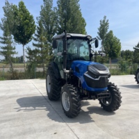 Tracteur agricole 75 CV 4x4 avec moteur personnalisé, pneus pour gazon et pneus radiaux, certifié EPA, pour les exploitations agricoles moyennes et grandes des États-Unis