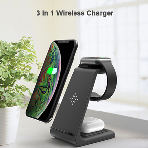 Chargeur <span class=keywords><strong>sans</strong></span> <span class=keywords><strong>fil</strong></span> <span class=keywords><strong>3</strong></span> en 1 à <span class=keywords><strong>charge</strong></span> rapide 15W PD avec port Type-C pour iPhone pour Watch pour Pro - Product Image 2