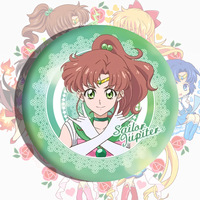 Broches Redondos de Sailor Moon Tsukino Usagi, Diseño de Conejito, Impresión en Serigrafía, Venta al Por Mayor
