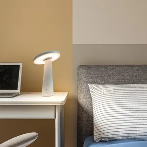 Lámpara de mesa SLYNN, venta al por mayor, decoración del hogar, lámpara de mesa de lujo, lámpara de escritorio de lectura con atenuación para estudio, luz LED nocturna recargable