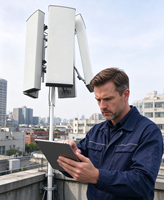 Antenne directionnelle extérieure multi-bandes à gain élevé pour station de base fixe