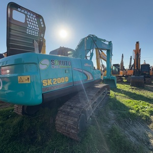 Excavatrice sur chenilles hydraulique Kobelco SK200D d'occasion de 20 tonnes pour projets municipaux, expédiée du Japon et livrée gratuitement - Product Image 3