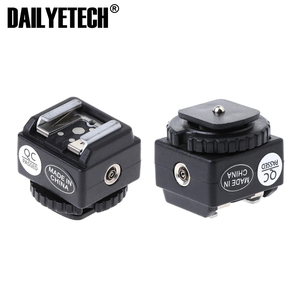 Adattatore Convertitore Hot Shoe C-N2 con Kit Porta Sync PC per Flash Nikon su Fotocamera Canon con Presa Sync PC - Product Image 5