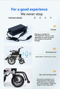 Sedia a rotelle elettrica leggera portatile per disabili pieghevole motorizzata mobilità sedia di respirazione attrezzature per la riabilitazione - Product Image 3