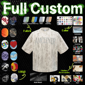 Handgefertigtes 3D-Eisriss-Jacquard-T-Shirt mit weißem abstraktem Tintenfarben-Spritzer-Design, Tri-Blend, Aquarell-Rauch-Ombré-Patina-Oberteil - Product Image 4
