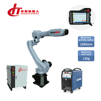 HN-1015 125kg lengan Robot 6 sumbu, Robot las otomatis Radius beban 1499mm