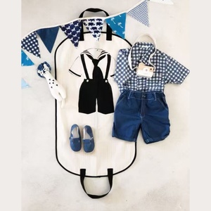 Housse de costume de grande capacité Sac de vêtement personnalisé à la mode Housse de vêtement en coton naturel pour rangement de costume de robe de mariée - Product Image 5