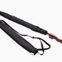 Parapluie semi-automatique à ouverture automatique pour homme, design spécial, en pongee, type pistolet à eau et fusil