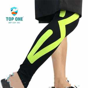 Top One Compression Sports Genou Jambe Manches Wrap Garde Chaussettes Football Football Baseball Veau Brace Support - Product Image 6