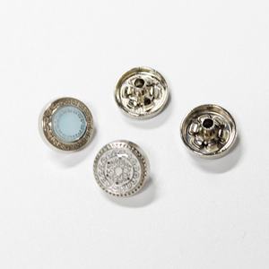 Botones dorados de botón a presión personalizados de fábrica con botones a presión de Metal ajustables, botones rectangulares de 15mm para ropa - Product Image 5