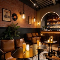 Ensemble de chaises de restaurant personnalisables en PVC, table et chaise de bar/café commerciales