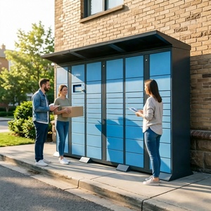 Armario <span class=keywords><strong>de</strong></span> Paquetería Electrónico XinJu, Sistema Automatizado Inteligente para Entrega <span class=keywords><strong>de</strong></span> Paquetes, para Interiores y Exteriores, Hogar Inteligente - Product Image 4