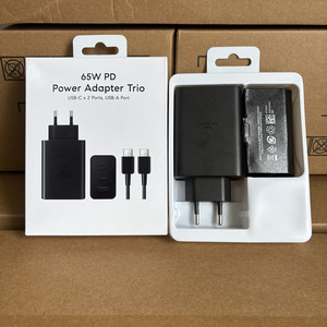 <span class=keywords><strong>Cargador</strong></span> de Carga Súper Rápida de 65W con 3 Puertos EP-T6530 PD, <span class=keywords><strong>Adaptador</strong></span> de Corriente USB C Trio de 65W para <span class=keywords><strong>Samsung</strong></span> <span class=keywords><strong>S21</strong></span> S22 S23 S24 S25 S26 - Product Image 1