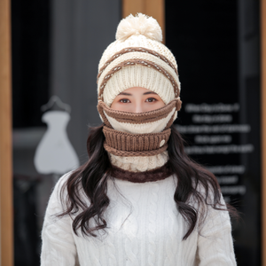 <span class=keywords><strong>Ensemble</strong></span> <span class=keywords><strong>écharpe</strong></span> chapeau de Ski, chaude, tricotée, 3 pièces, pour femmes, foulard épais, <span class=keywords><strong>bonnet</strong></span>, couverture faciale, offre spéciale, collection hiver, - Product Image 5